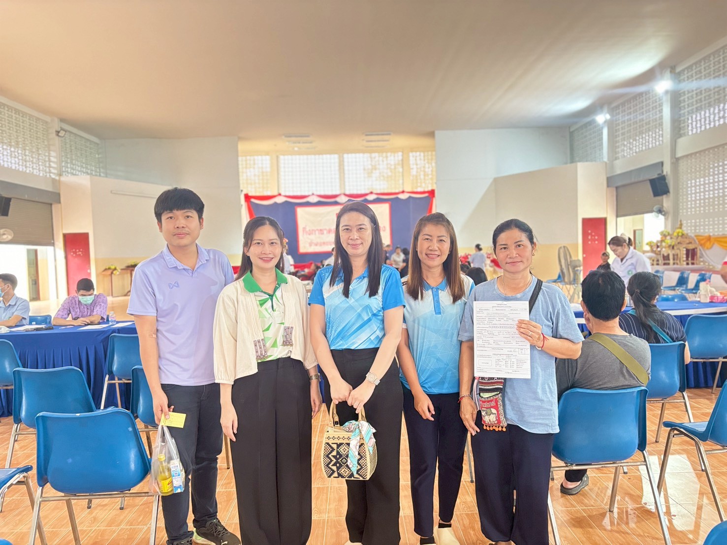 ร่วมบริจาคโลหิต กิ่งกาชาดอำเภอดอยหลวง