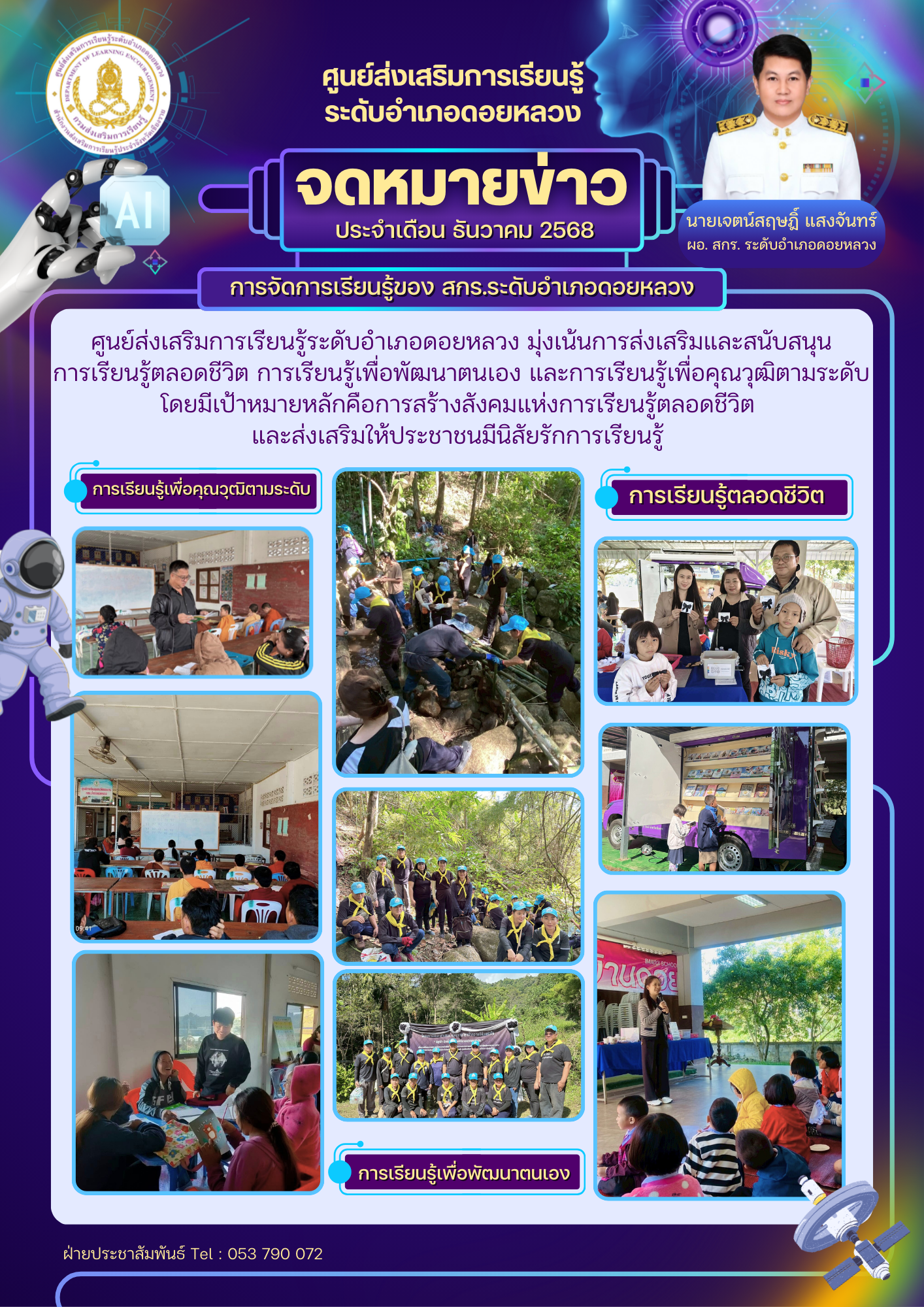 จดหมายข่าวเดือน ธันวาคม 2568 สกร.ระดับอำเภอดอยหลวง